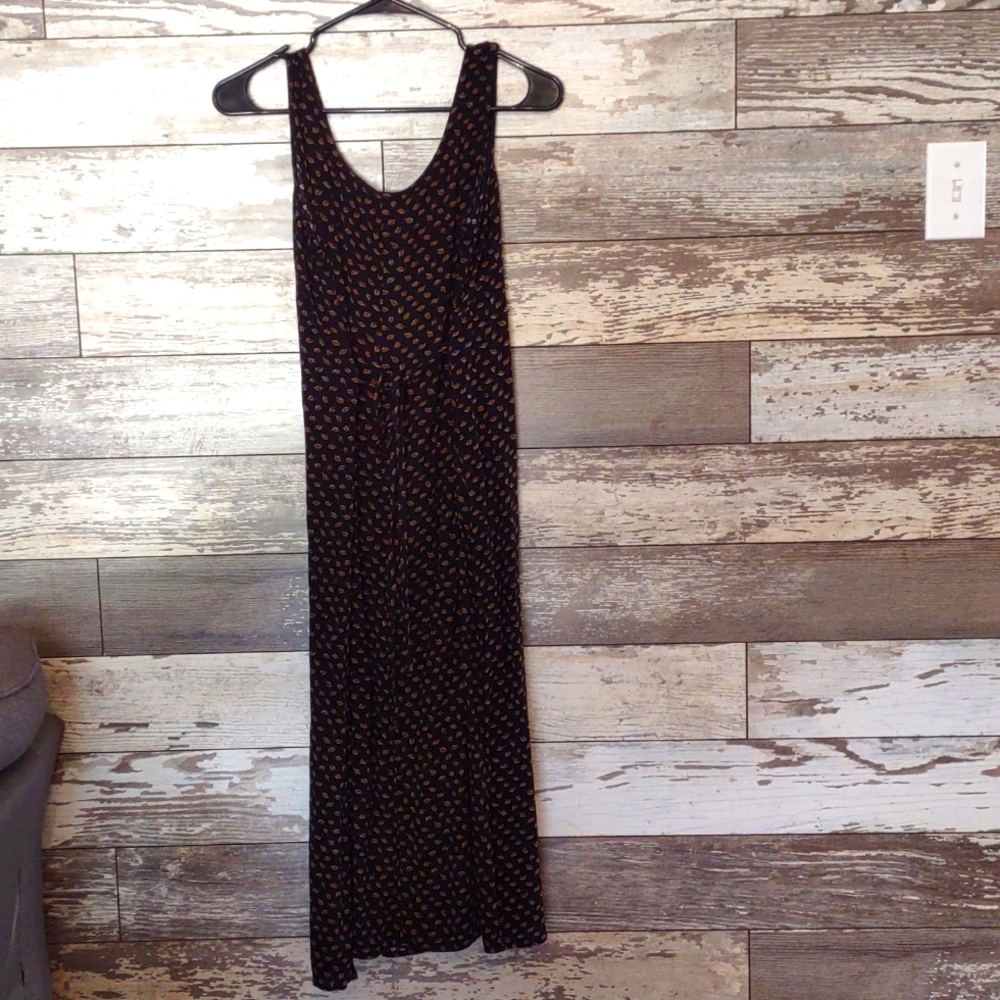 K Petite Women's  Fall leaves vintage Dress Sz 12P